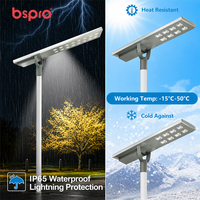 Lampadaire solaire LED haute puissance en alliage d'aluminium pour extérieur, éclairage routier commercial, autoroute, parking, haute performance fiable