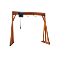 Grue portique électrique portable compacte en acier, à commande à distance, avec moteur, boîte de vitesses, roulement, capacité personnalisable, triphasée - Meilleures ventes
