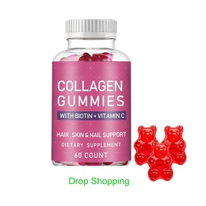 Gummies personalizzati con collagene e biotina-prodotto di bellezza Per adulti Per schiarire la pelle 60 caramelle gommose Per bottiglia - Product Image 1