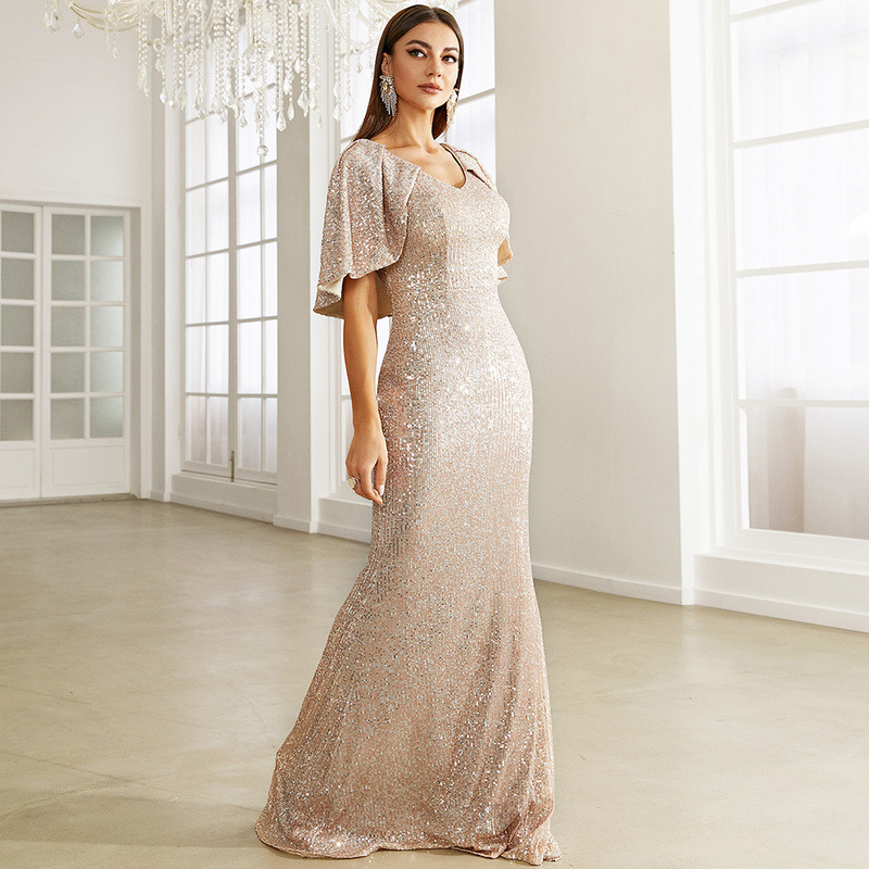 Ever-Pretty Fendue avondjurk voor dames, lang, ceremonie 00968, Lavendel, 36