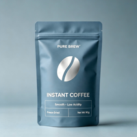 Impression de logo personnalisé, sachet en aluminium à haute barrière, sachet en mylar autoportant pour l'emballage du thé, des grains de café, des en-cas