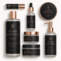 Étiquette autocollante personnalisée imperméable pour bouteille, en vinyle PET, pour pot ou bouteille de cosmétiques et soins de la peau