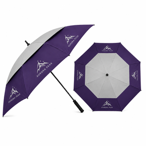 Parapluie droit semi-automatique en polyester, personnalisable avec logo, pour cadeaux d'entreprise, hôtels, complexes hôteliers, parapluie promotionnel - Product Image 1