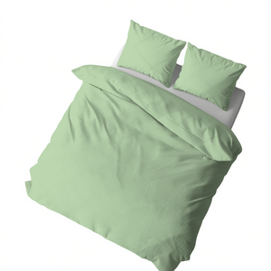 Juego de Funda de Edredón 100% Algodón Verde Alemán Cama Individual 155x220cm - Product Image 3