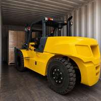 Chariot élévateur diesel à profil bas de 12 tonnes pour les opérations de manutention de conteneurs, de marchandises et de palettes en entrepôt