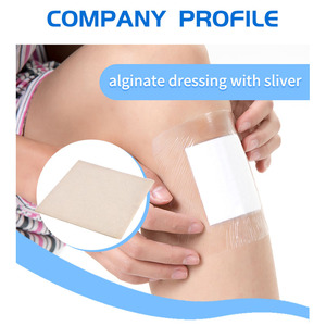 Y tế vết thương sản phẩm chăm sóc Bạc alginate mặc quần áo Sliver canxi 10*10cm alginate mặc quần áo với bạc - Product Image 2