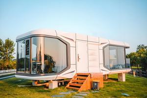 Case prefabbricate prefabbricate portatili <span class=keywords><strong>mobili</strong></span> che costruiscono un <span class=keywords><strong>Bungalow</strong></span> modulare per casa capsula spaziale - Product Image 5