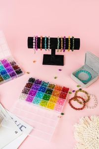 Kit di Decorazione per Orologi con 1200 Perline di Vetro, 48 Colori, Perline di Cristallo di Forma Insolita Ovali, Prodotte in Cina, per Creazioni Fai-da-Te e Gioielli - Product Image 4
