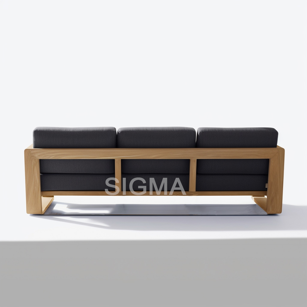 SIGMA Luxury Garden Furniture Waterproof Teak Sofa Set Patio Outdoor Furniture Set