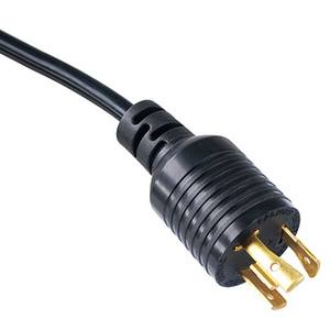 سلك طاقة لقفل قاعدة ملتوية من الشركة المصنعة Xuanhui NEMA <span class=keywords><strong>3</strong></span>-Prong 20-أمبير-فولت مولد قفل من النوع AC كابل طاقة - Product Image 2