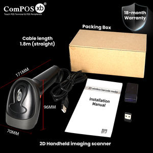 Meilleur Prix Lecteur de Codes-Barres QR 1D 2D Filaire USB de Qualité Industrielle, Solutions POS Portables pour Supermarchés, <span class=keywords><strong>300</strong></span> Scans/secondes, En Stock - Product Image 4