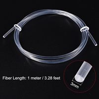 Câble optique latéral de fibre de lueur de PMMA 3mm 1M pour le guide léger de LED dans la maison, hôtel
