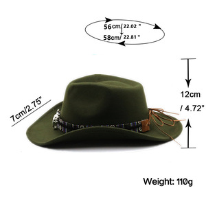 Sombrero Vaquero Occidental <span class=keywords><strong>de</strong></span> Ala Ancha Tradicional para Hombre y Mujer, <span class=keywords><strong>de</strong></span> Fieltro Suave Negro, Impermeable y Resistente al Sudor, con Diseño <span class=keywords><strong>de</strong></span> Cabeza <span class=keywords><strong>de</strong></span> <span class=keywords><strong>Toro</strong></span>, Estilo Fedora - Product Image 2