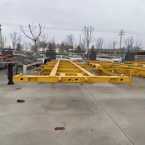 Semirremolque Portacontenedores Esqueleto de 20 pies, 40 pies y 45 pies para Transporte de Contenedores FCL, Gran Venta - Product Image 5