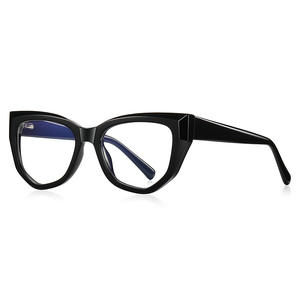 Lunettes tendance pour femmes et filles, monture Tr90, verres anti-lumière bleue, forme œil de chat, insert en alliage vert rose, pour ordinateur - Product Image 1