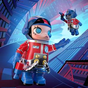POPMART MEGA SPACE MOLLY 1000% Optimuss Prime Figurine d'action en PVC d'anime originale, peluche, échelle 1/12, décoration d'intérieur, boîte mystère - Product Image 3