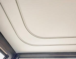 Rail de rideau invisible moderne encastré, monté en hauteur, flexible, en alliage d'aluminium, pour chambre et salle de bain - Product Image 5