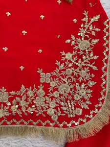 Traje Sharara de Fabricación India, Listo para Usar, en Faux Georgette, Ropa Étnica para Mujer, Elástico y Sin Arrugas, Disponible en Fábrica - Product Image 4