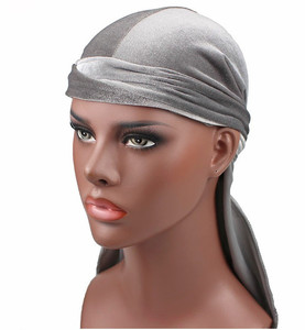 Nouveau Turban <span class=keywords><strong>Bandana</strong></span> en Velours Durable, Design Chapeau Pirate à Nouer, pour l'Extérieur, <span class=keywords><strong>Chimiothérapie</strong></span> & Durag - Product Image 6