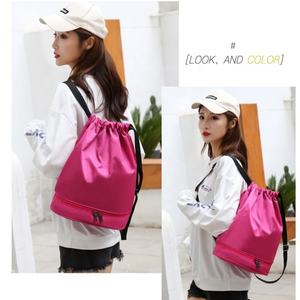 Bolsa con Cordón para Separación de Objetos Húmedos y Secos, Mochila Deportiva Impermeable de Oxford para Natación y Fitness, con Logotipo Personalizado - Product Image 5