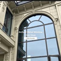 Fenêtre oscillo-battante en aluminium à rupture de pont thermique, triple vitrage à gaz argon, style européen, pour maison passive, économie d'énergie, villa sur mesure
