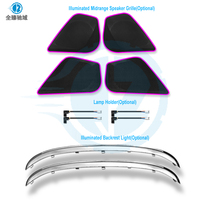 Éclairage d'ambiance RGB à changement de couleur pour Audi A6/RS6 (C7) 2012-2018, moule original 1:1, 20 lumières pour panneaux de garniture conducteur/passager