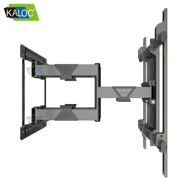 Kaloc Heavy Duty H11 Tv Rotation Wall Bracket Dual Articulating Arms 75-120 Inch Full Motion Swivel Tilt Slide Bracket for Tv
