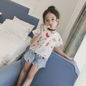 เสื้อยืดเด็กผู้หญิง OEM สำหรับขายออนไลน์ เสื้อยืดลำลองหลากสีสำหรับเด็ก - Product Image 4