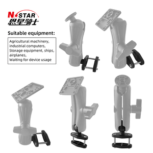 Nstar 2.25 pouces métal tête sphérique chariot élévateur pince Base poteau carré support de données d'ordinateur pour moissonneuse agricole et logistique - Product Image 4