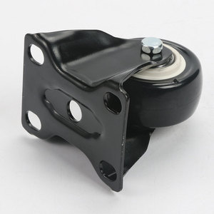 2 Inch Double Bearing Diamond <b>Caster</b> PP <b>Wheel</b> Plate Mount For Furniture Shelves Lightweight Quiet Wear Resistant - Product Image 3