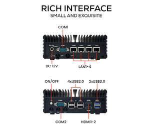 มินิพีซีอุตสาหกรรมไร้พัดลม MTN12-2L4 พร้อมโปรเซสเซอร์ N100, การ์ด Intel I226 NIC จำนวน 4 ใบ, รองรับ RS485 - Product Image 3