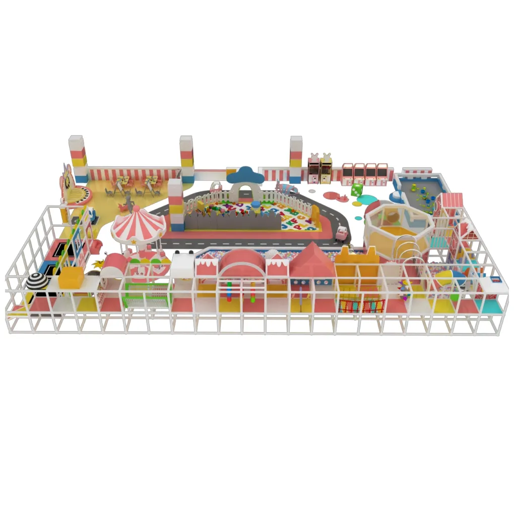 Fábrica directa Casa de interior grande castillo inflable área de juegos para niños equipo de patio interior hogar para niños