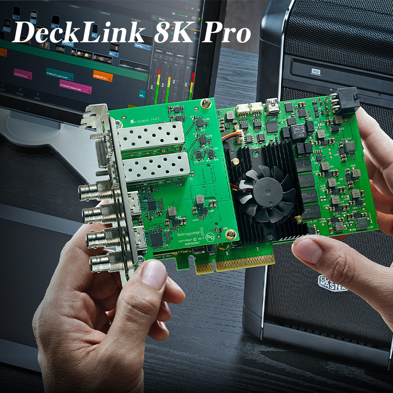 Blackmagic DeckLink 8K Pro クアッドリンク 12G-SDI キャプチャー