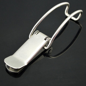 Hebilla de resorte de acero inoxidable con gancho largo, amortiguador de vibraciones metálico, accesorio de ferretería para gabinetes de cocina - Product Image 1