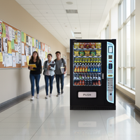 Distributeur automatique de nourriture et de boissons avec grande capacité et écran tactile de 7 pouces, peut vendre des collations et des boissons fraîches
