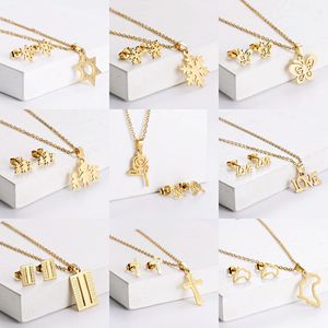 Cross-Border E-Commerce Femme Mode Sautoirs Colliers Élégant Ins-style Clavicule Chaîne Pendentif Boucles D'oreilles - Product Image 2