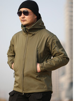 Veste d'extérieur camouflage personnalisée avec logo, pour homme, chaude, imperméable, doublée de polaire, épaisse, automne-hiver, multi-poches, résistante à l'usure, ODM