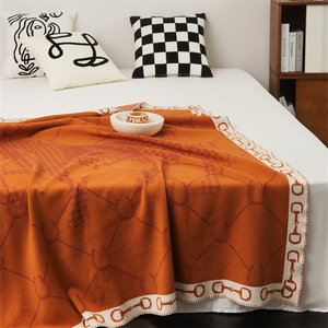 Manta tejida con diseño de caballo de estilo retro y moderno de nuevo diseño para decoración del hogar <span class=keywords><strong>HFS</strong></span> - Product Image 5