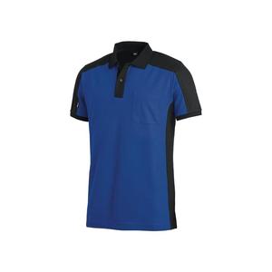 Polo FHB KONRAD talla M azul real/Negro 60% algodón/40% PES - Product Image 1