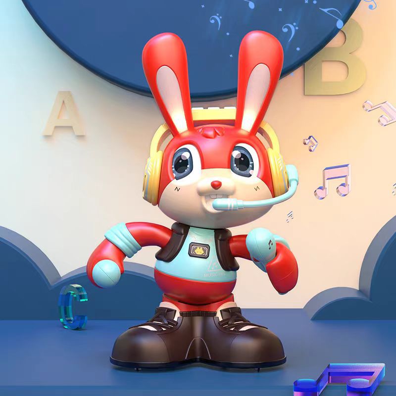 Huayuan Toys DD2507191 Electronic Pet Machine - Singing Dancing Rocking Rabbit Interactive Education