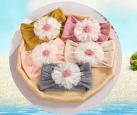 Accessoires de bébé européen et américain fille fleur bandeau de mode bandeau de cheveux pour nouveau-né mignon