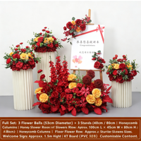 Arches de fleurs artificielles personnalisées pour mariage, arrangement floral en soie pour la réception, la célébration, la décoration d'événements