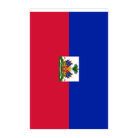 Vente en gros de drapeaux de bruant à cordes Haïti de 5.5x8 pouces pour la décoration intérieure et extérieure 20 pièces/ensemble d'accessoires d'affichage