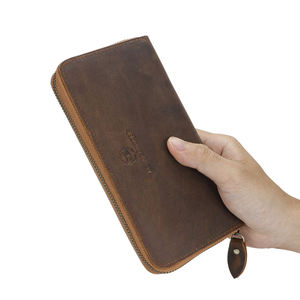 กระเป๋าสตางค์ยาว AndoBag Retro RFID สำหรับผู้ชาย หนังแท้ ซิปใส่เหรียญ กระเป๋าใส่บัตรหลายช่อง รุ่น 1815 - Product Image 3