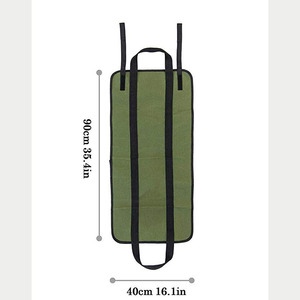 Tote borsa portacarte caminetto in tela cerata per legna da ardere resistente per il trasporto di legna da ardere per il trasporto di legna a casa o in campeggio - Product Image 6