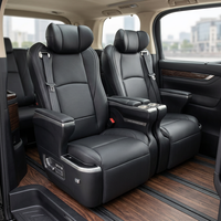 Siège de capitaine électrique VIP de luxe en cuir nappa, personnalisé et vendu en gros, pour aménagement de monospace, fourgonnette ou camping-car, montage universel