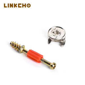 LINKCHO tres en uno para conector de muebles <span class=keywords><strong>Minifix</strong></span>, <span class=keywords><strong>perno</strong></span> de conexión Invisible De Leva excéntrica para accesorios de muebles de taller - Product Image 4