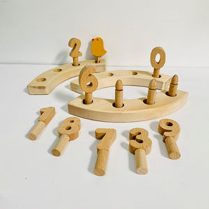 Porte-bougie d'anniversaire <span class=keywords><strong>en</strong></span> <span class=keywords><strong>bois</strong></span> pour fête, anneau décoratif pour anniversaire de mariage - Product Image 2