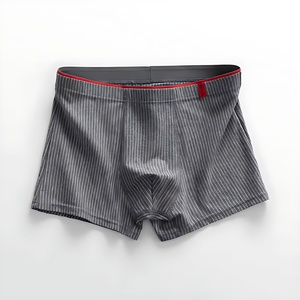 Slip personalizzati in cotone da uomo <span class=keywords><strong>Sexy</strong></span> Boxer in seta con pizzo a metà vita in tessuto stampato traspirante con motivo a maglia tipo di fornitura - Product Image 5