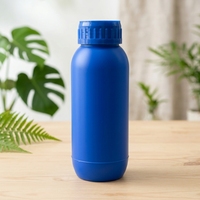 Bouteille en plastique HDPE bleu opaque pour le stockage de liquides chimiques en laboratoire, flacon de réactif industriel opaque, bouteille de 1000 ml